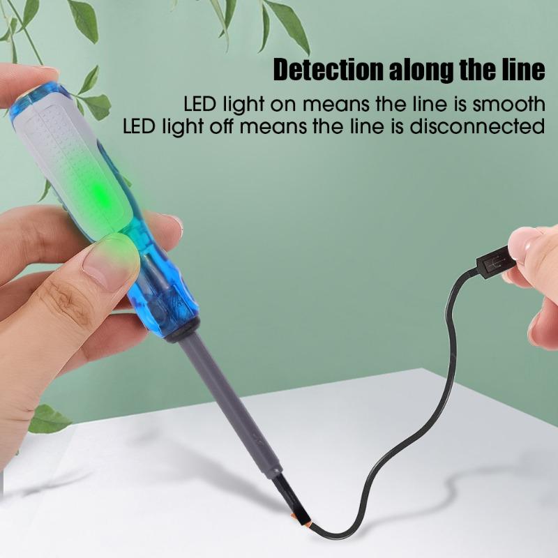 High Torque Measuring Pen LED High Brightness Color Light Buzzer Induction Test Pen 70-250V Transparency Measuring Screwdriver