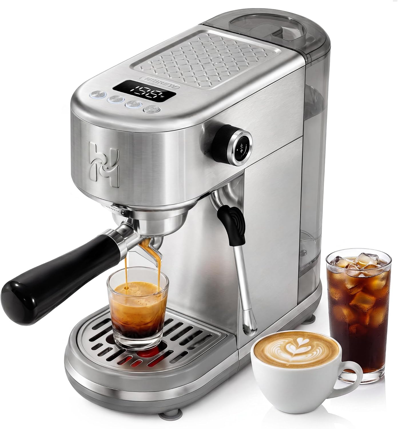 Programowalna ekspres do espresso HIBREW H10B Lite z wyświetlaczem LED