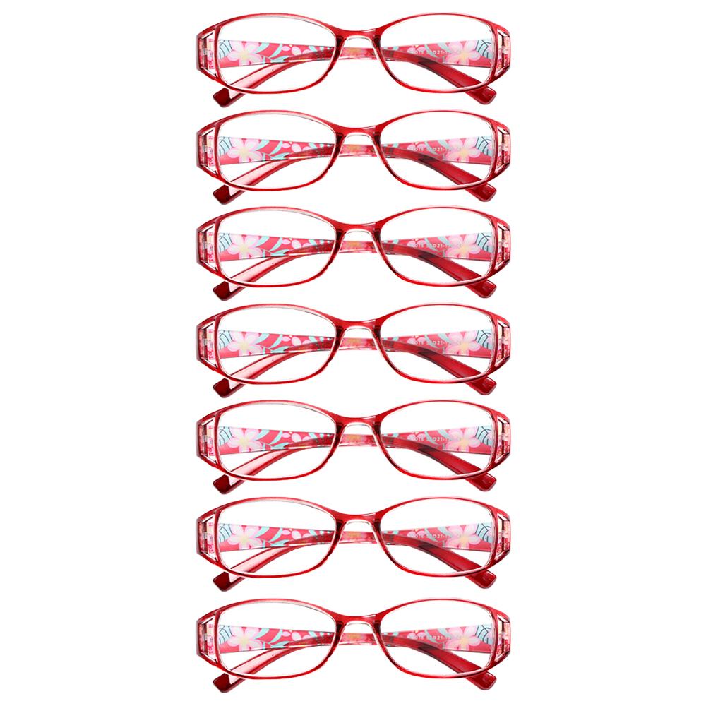 2pcs Women's Blue Light Blocking Reading Glasses +1.0 To +3.0 – Vintage HD PC Lens Stylish Elderly Readers