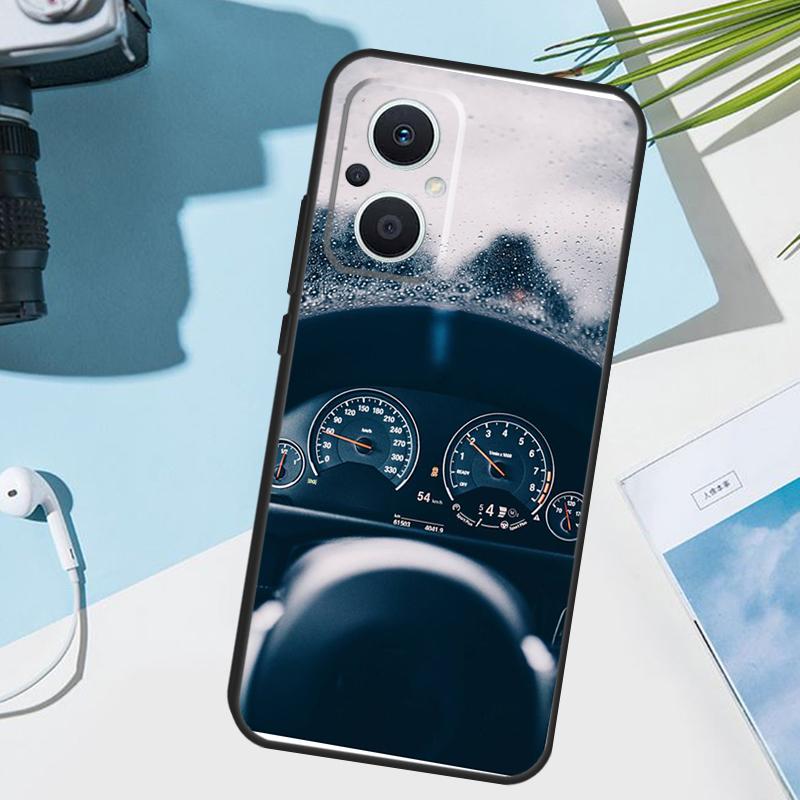 Speedometer Car Cover For OPPO Reno 8 7 Lite 10 11 12 13 14 Pro 11F 12F 13F 14F OPPO Find X8 X5 X9 Pro Case