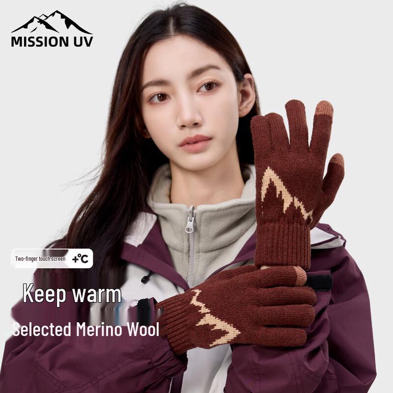 MISSION UV Women's Wool Warm Touchscreen Gloves