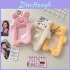Plush Bunny Card Holder With Cartoon Animal Design For Students And Collectors