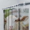 Sheep Fluffy Bathroom Shower Curtain Waterproof Wall Decor Home Decoration Modern Cute Animal Print 3D Customizable Printing