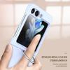 Samsung ZFlip7 Webbing Finger Ring Case: Solid Color, Frosted, Anti-Fall Protective Cover for ZFlip3/5/6