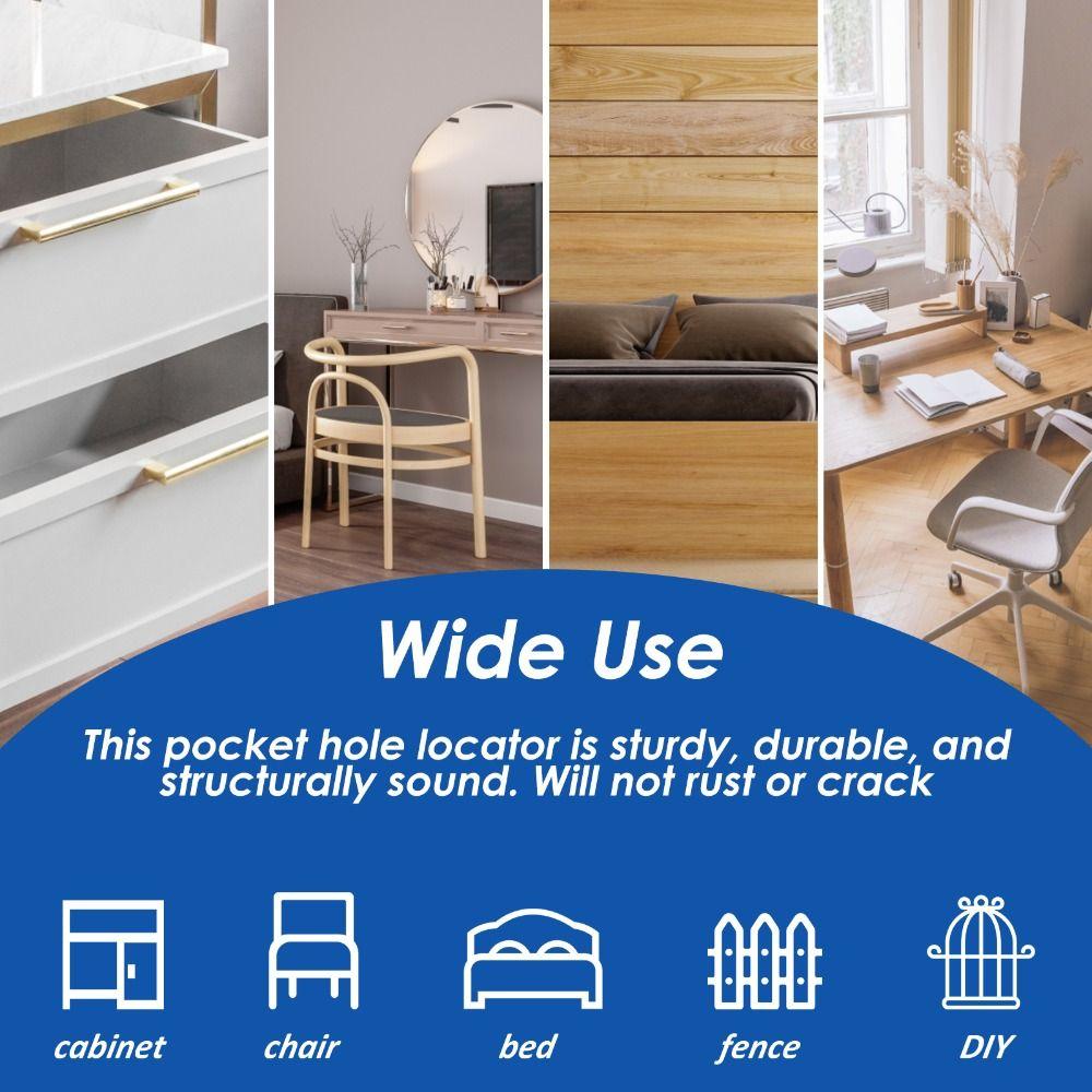 Inclined Hole Pocket Hole Jig Adjustable Hole Positioner Joint Locator  Furniture Making