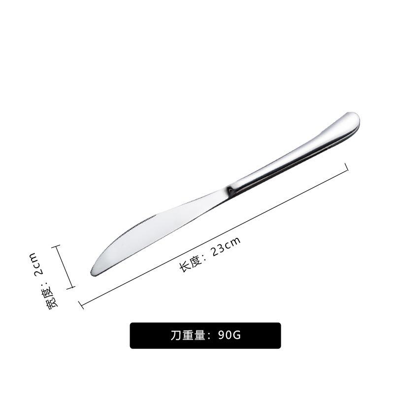Creative European 304 Stainless Steel Steak Knife, Fork and Spoon Thickened Western Tableware Two-piece Set Steak Knife, Fork and Spoon