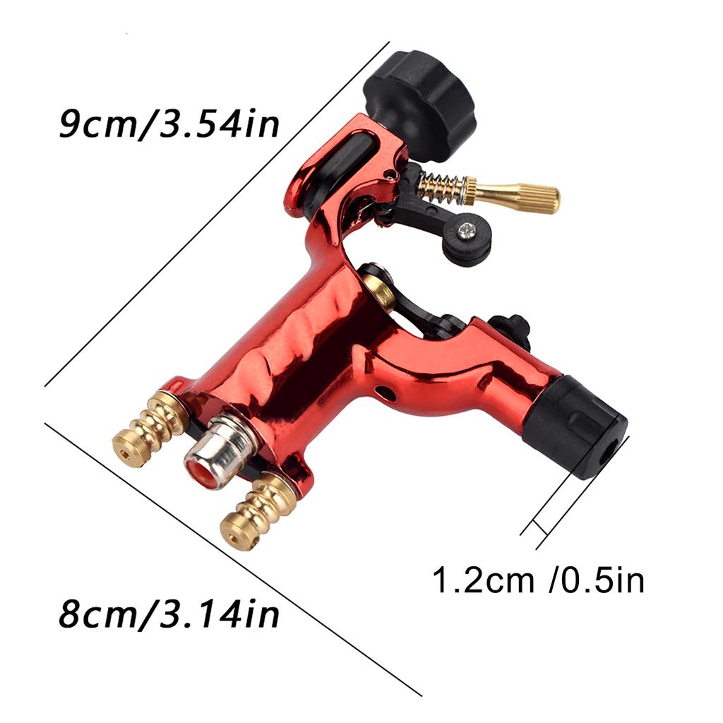 3 Colors Fashion Rotary Liner Shader Tattoo Machine Strong Motor Gun RCA Cord Artist Acessories