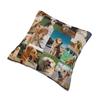 Golden Retriever Collage Kissenbezug Beidseitiger Druck Kissenbezug Dekoration Niedliche Hunde Welpe Kissenbezug Hülle Zuhause Quadratisch