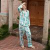 [Underwater World] Pajamas women's spring and autumn thin ice silk high-end women's long-sleeved loungewear suit can be worn outside