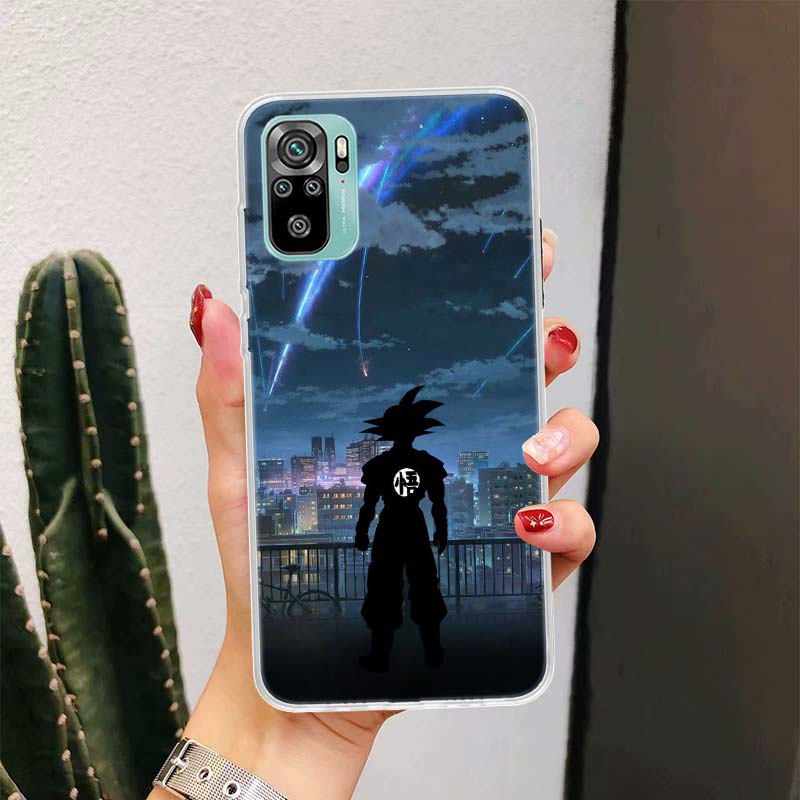 Custodia per Telefono Anime Goku Dragon Ball Per Xiaomi Redmi Note 10S 10 11S 11 9S 9 8T 8 Pro 11T 5G 11E 9T 7 6 5 5A 4X Fundas Cover Coque