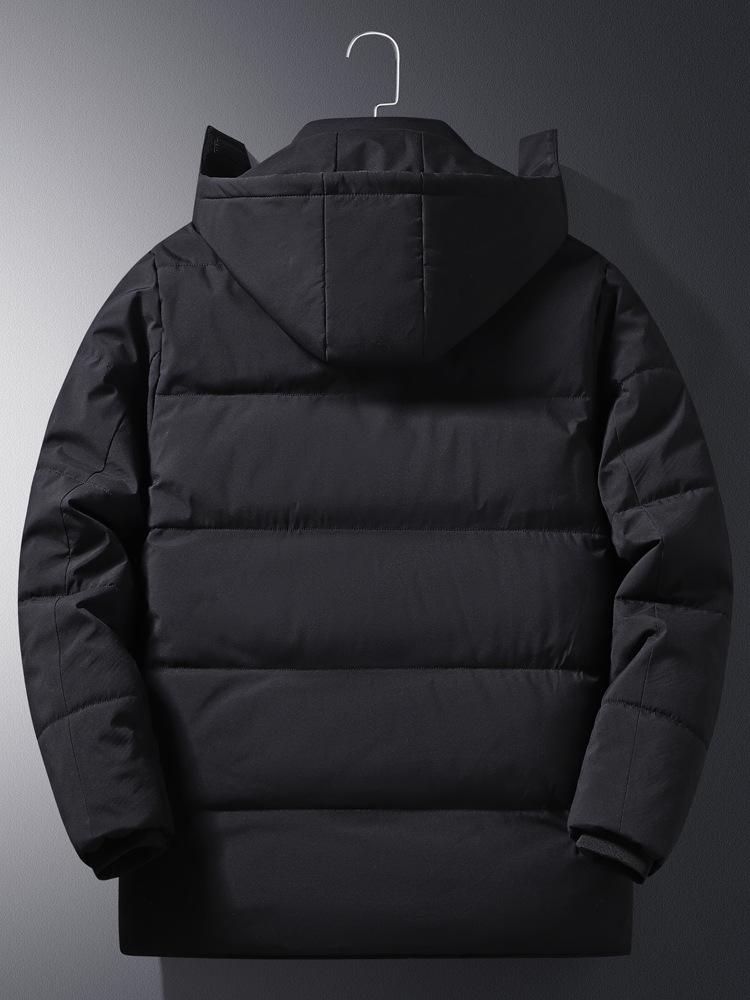 Middle-Aged & Elderly Men's Fleece-Lined Cotton Jacket - Warm, Thick Autumn & Winter Wear for Dad & Grandpa