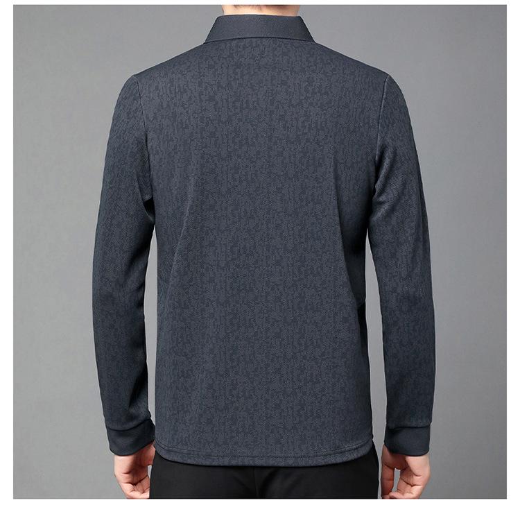 Men's Fashion Versatile Long Sleeve Polo Shirt - Spring & Autumn Style