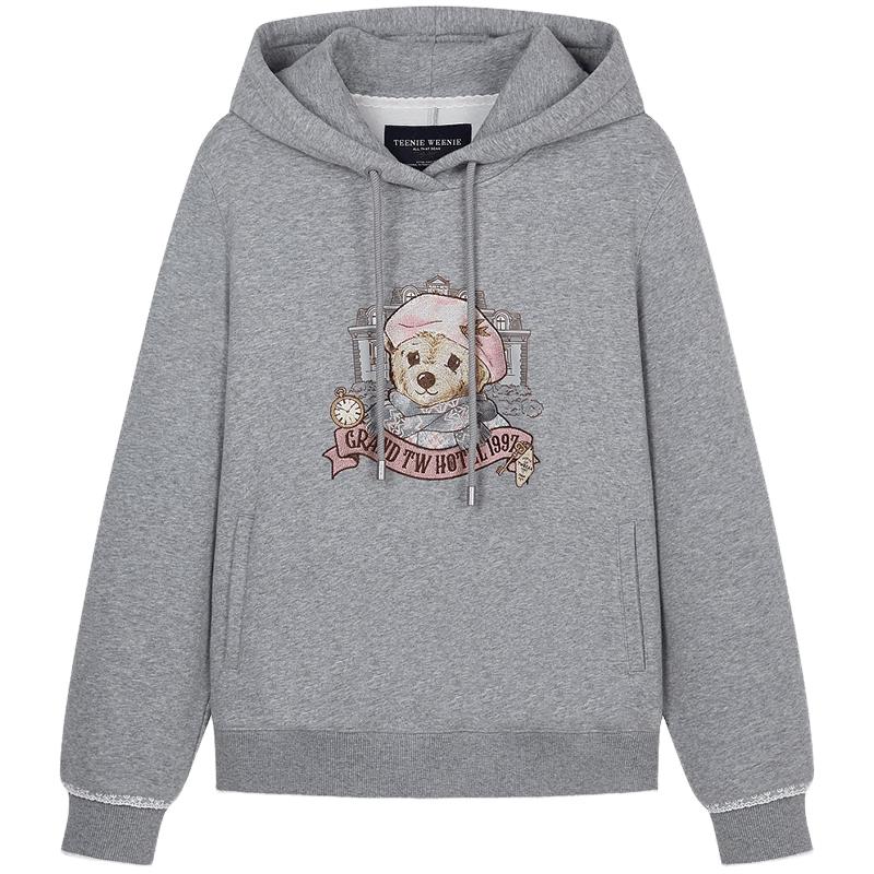 

Teenie Weenie Women s Bear Cartoon Hooded Sweatshirt M