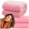 Blanket Bedspread Squares Pink Embossed 160x200 Cm Name Day Gift