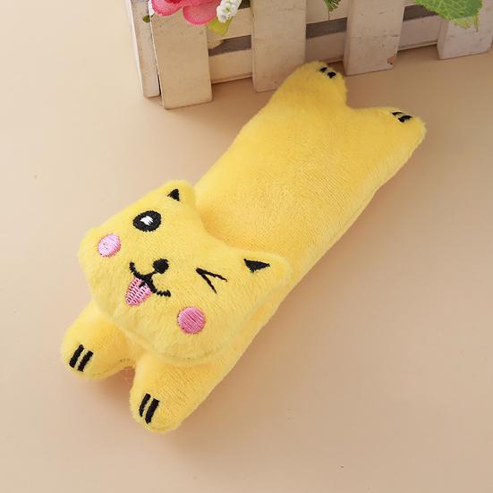 Pet Toy Realistic Animal Shape Bite-Resistant Plush Chew Toy with Catnip Relieves Boredom Simulation Modeling Teeth Cleaning