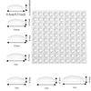 100pcs Anti Slip Bumpers Cabinet Bumpers Rubber Damper Buffer  Furniture Hardware