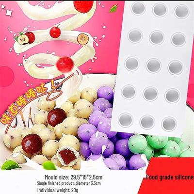 Baizi'en 15-Cavity Silicone Spherical Mold