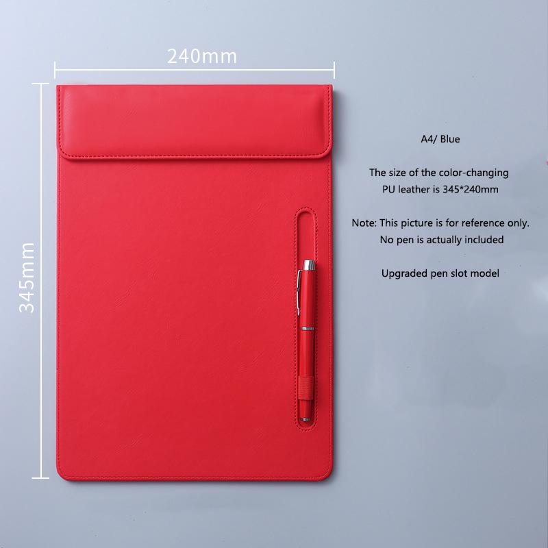 

A4 Folder Strong Magnetic Leather Board Clip Office Meeting Writing Board Office Supplies Hotel Signature Single Board