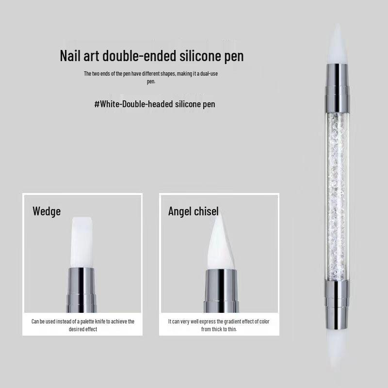 5-Piece Dual-Ended Silicone Dotting and Embossing Nail Art Pen Set