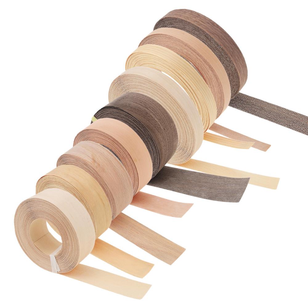 Wood Veneer Edge Banding Self Adhesive Flexible Wood Tape Banding for Furniture Restoration / Cabinet Repair