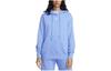 Phoenix Fleece Solid Color Hooded Casual Fleece Lined Long Sleeved Sweatshirt Women's Polar Blue DQ5861-450