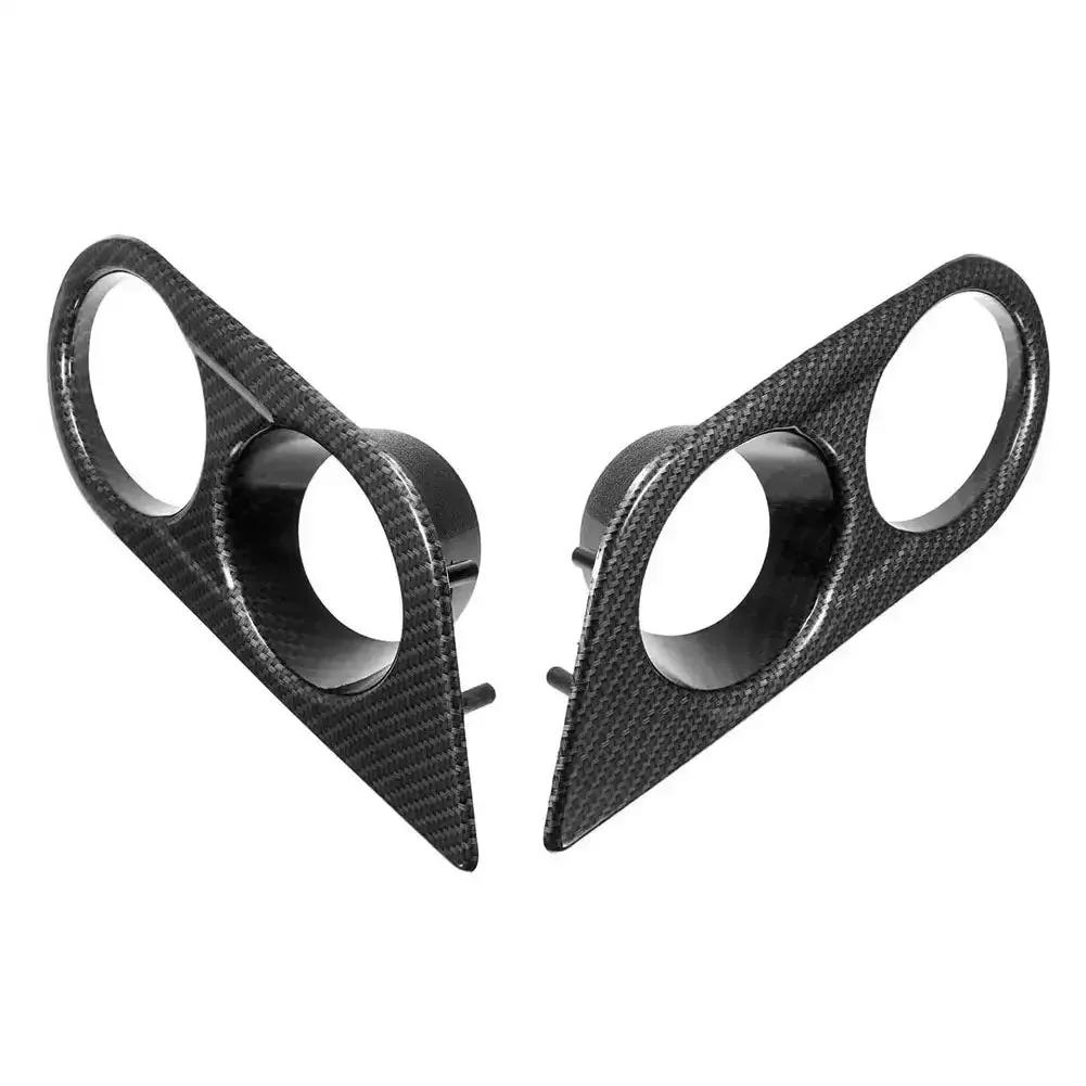 2PCS Car Front Bumper Grill Fog Light Cover Grille Trim Honeycomb Mesh For BMW E46 M3 2001 2002 2003 2004 2005 2006 Accessories