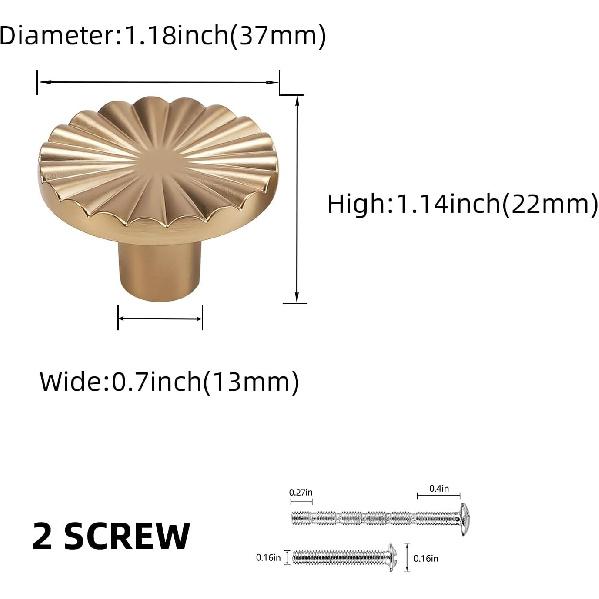10 Pack Kitchen Cabinet Knobs Champagne Bronze Cabinet Zinc Alloy Knobs Gold Drawer Knobs Kitchen Hardware