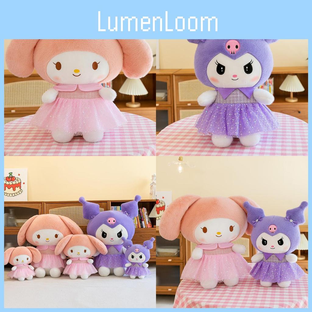 Sanrio My Kuromi Melody Kawaii Plush Toys Cartoon Girls Holiday Dolls Gifts