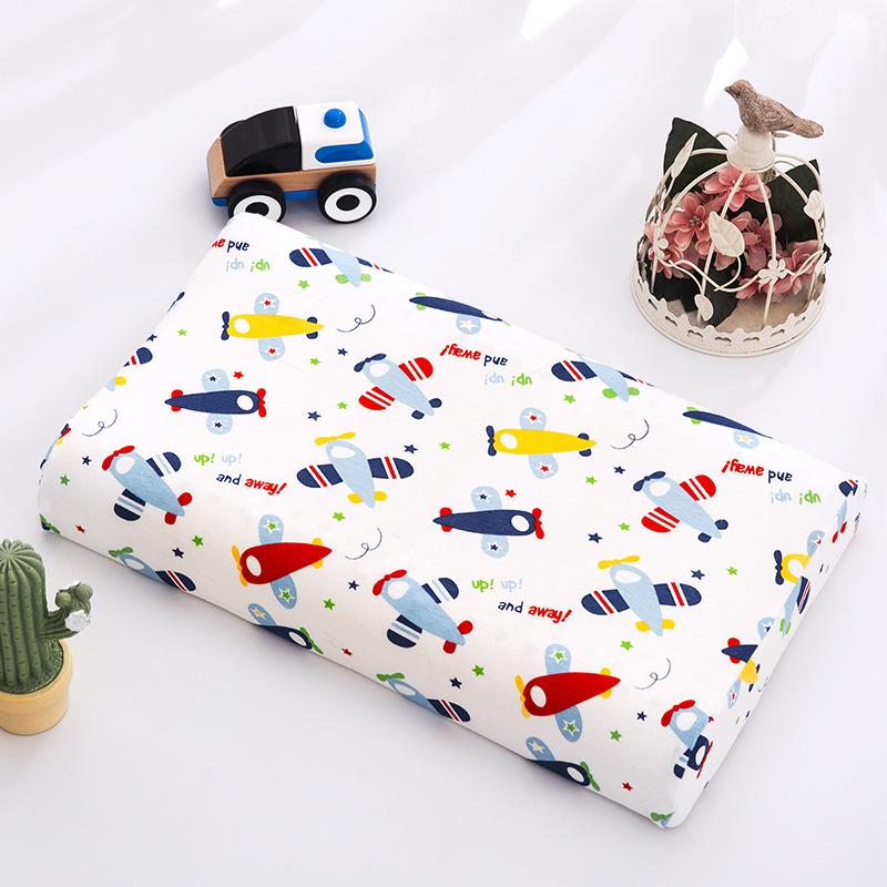 Child Cotton Latex Pillow Cover Kid Memory Foam Pillowcase Baby Cushion Cover 27x44/30x50cm Latex Pillow Case Cover for Bedroom