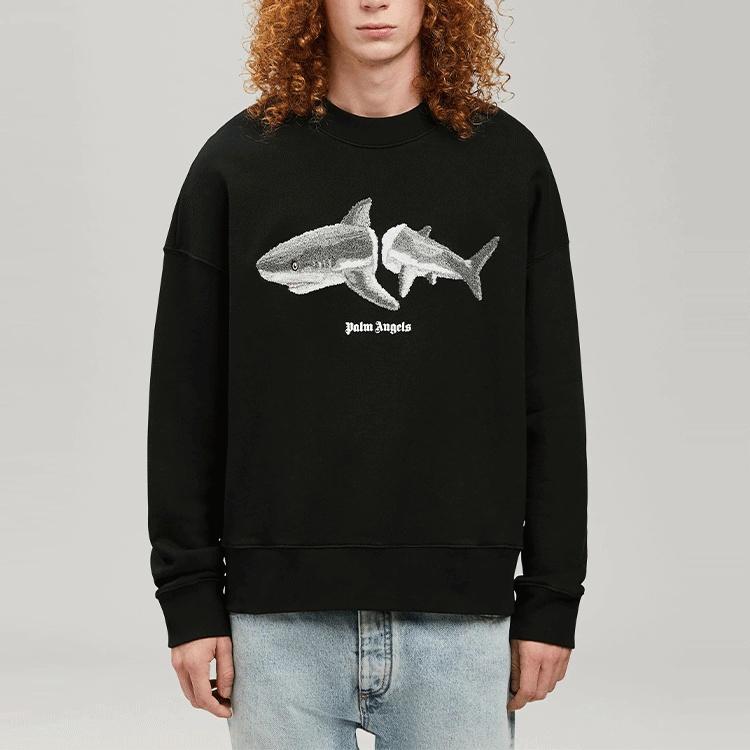 Palm Angels Shark Sweatshirt Men's PMBA026S22FLE0041009