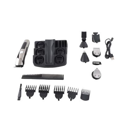 11 IN 1 Men S Hair Clipper Set Beard Shaver Electric Body Hair Trimmer Nose Trimmer Haircut Kit Fully Washable USB