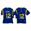 NFL Los Angeles Rams Youth Jersey Custom Number 10 12 17 Blue White Sports Fan Apparel Kids Basketball Soccer Training