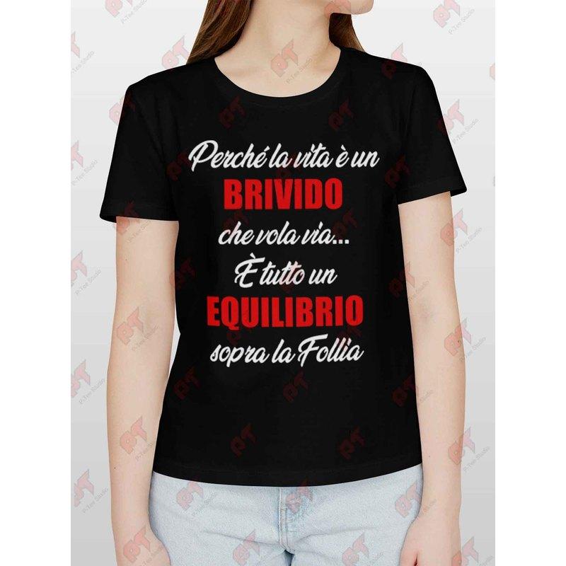 Vasco Rossi Weil das Leben ein Nervenkitzel ist, der davonfliegt T-Shirt | Lässiger Rundhalsausschnitt, Leichter Stretchstoff, Normale Passform, Printmuster, Perfekt für Männer,