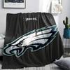 Eagles Printed Flannel Blanket, soft throw for bedroom sofa, washable, fan merchandise, great gift.
