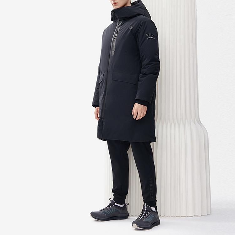 New FILA Athletics Down Jacket Men's Pitch Black A11M241914F-BK