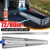 1 Pair Full Extension Ball Bearing Cabinet Rails 500 Lbs Load Capacity Heavy Duty Side Mount for Furniture Hardware 72/80Inch