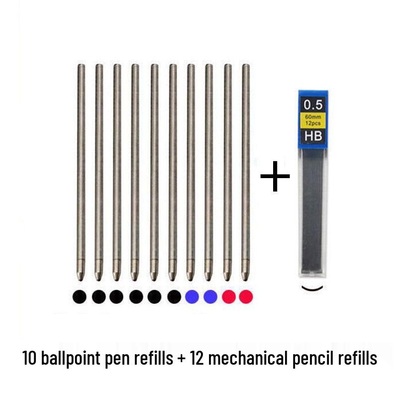 4-in-1 Multifunktionsstift: Mehrfarbiger Kugelschreiber, Druckbleistift, Gelstift mit Schwerkraft-Sensor-Technologie