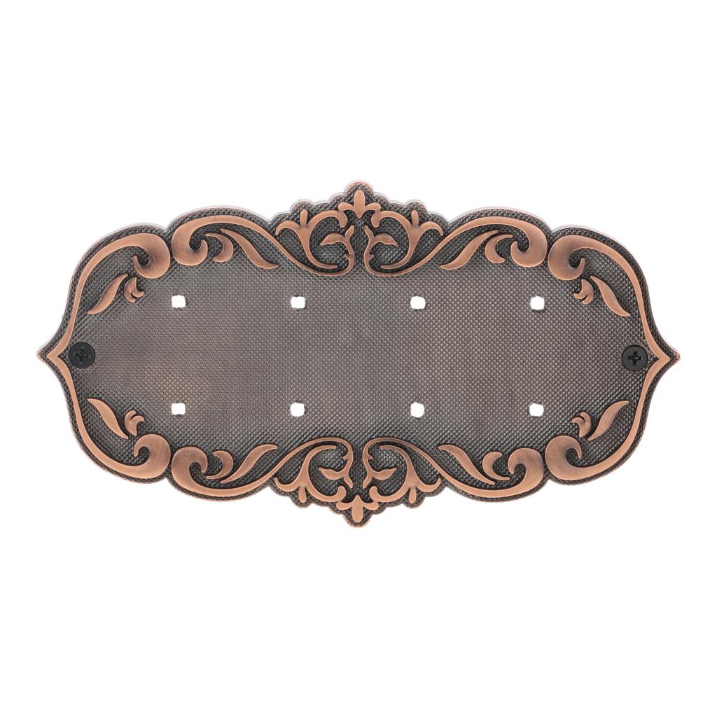 DRELD Old Antique Copper House Number Plastic Door Plate Custom Sign Door Number Sticker for Hotel Apartment Villa Door Plate