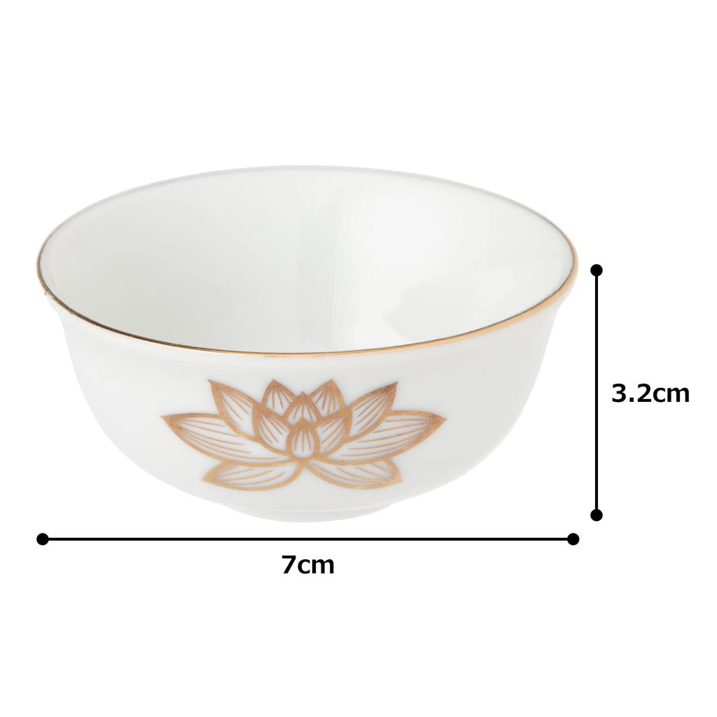 Tomatsu Shoten Buddhist Altar Supplies, Platinum Lotus Small Dispenser (6 pieces) AM-TM640