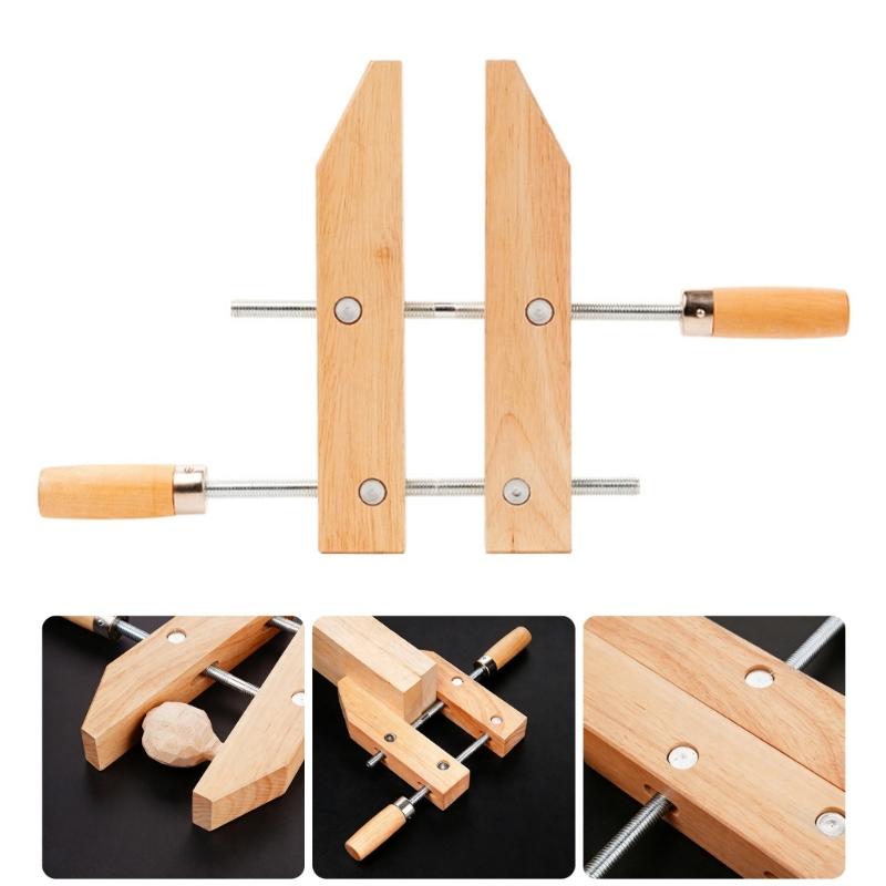 Durability Wooden Handscrew Clamp Superior Stability Wide Application for Instrument Repair DIY Woodworking Projects