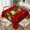 Christmas Holly Berry Rectangle Tablecloth Holiday Party Decor Reusable Tablecloth For Table Party Supplies Christmas Decoration