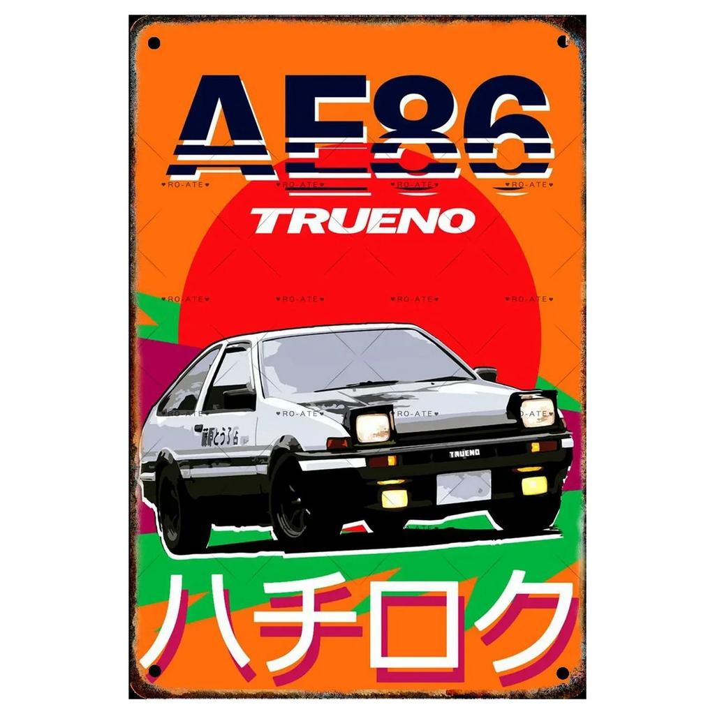 Plaque Metal Tin Signs Classic Cars Wall Decoration Vintage Art Posters Iron Painting for Man Cave Home Cafe Game Room Club Bar