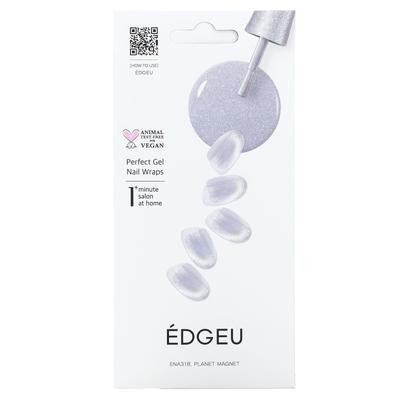 Edgeu, Perfect Gel Nail Wrap, ENA 318, Planet Magnet, Set of 19
