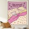 VIKAMA Healing Cat Relaxation Wall Hanging Gentle Girlish Heart Room Decoration Dormitory Bedroom Wall Hanging