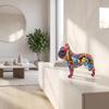Adorable Dog Figurine | Lightweight Resin Construction, Compact Modern Design, Statue, for