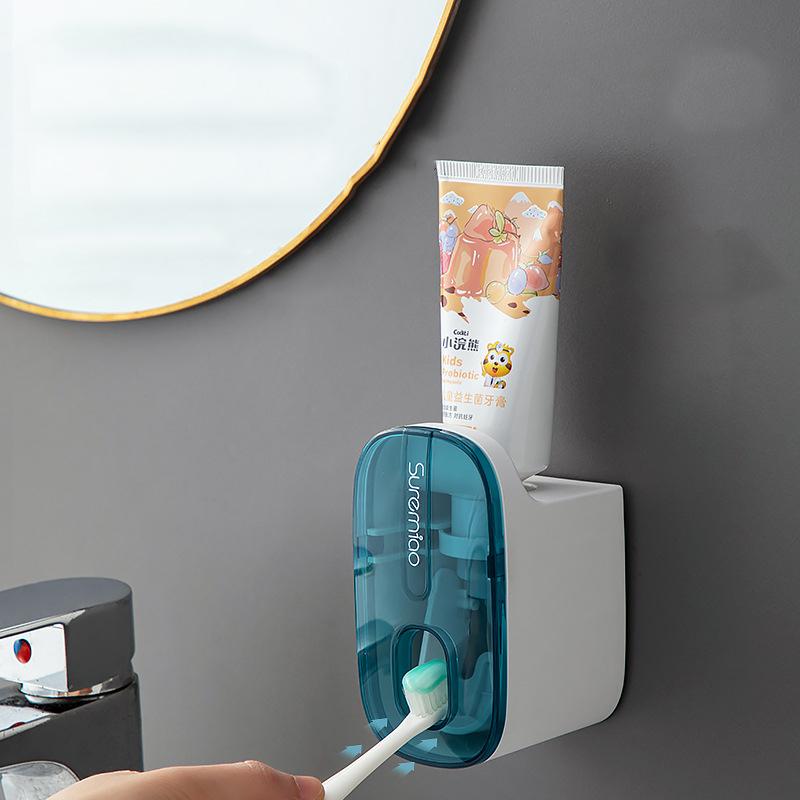 Punch-free Toothpaste Squeezer Automatic Household Wall-mounted Toothpaste Squeezer Lazy Artifact Toilet Rack