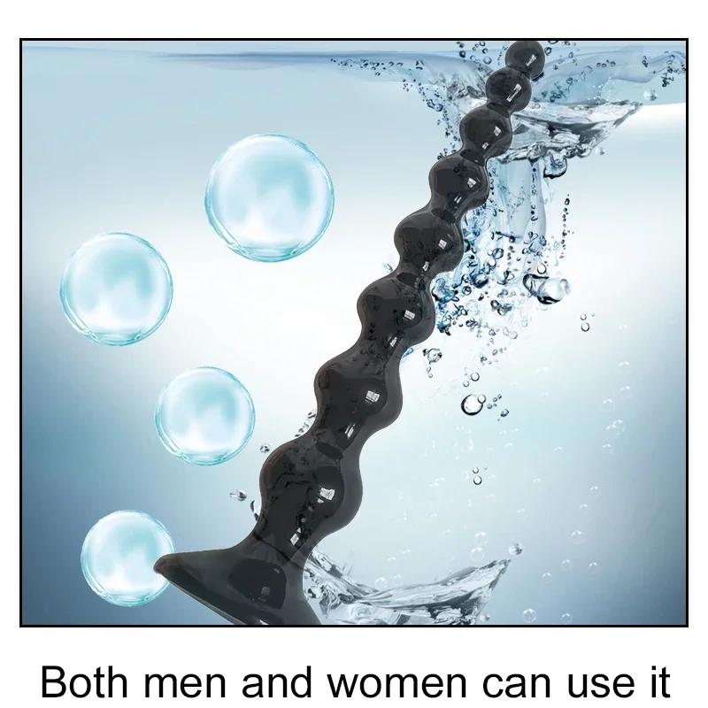 Sexspielzeug Dildo Anal Lang Perlen Saugnapf Großer Po Plug Dilatator Prostata-Massagegerät Ehemann Erotische Artikel für Erwachsene Männer Frauen Schwul