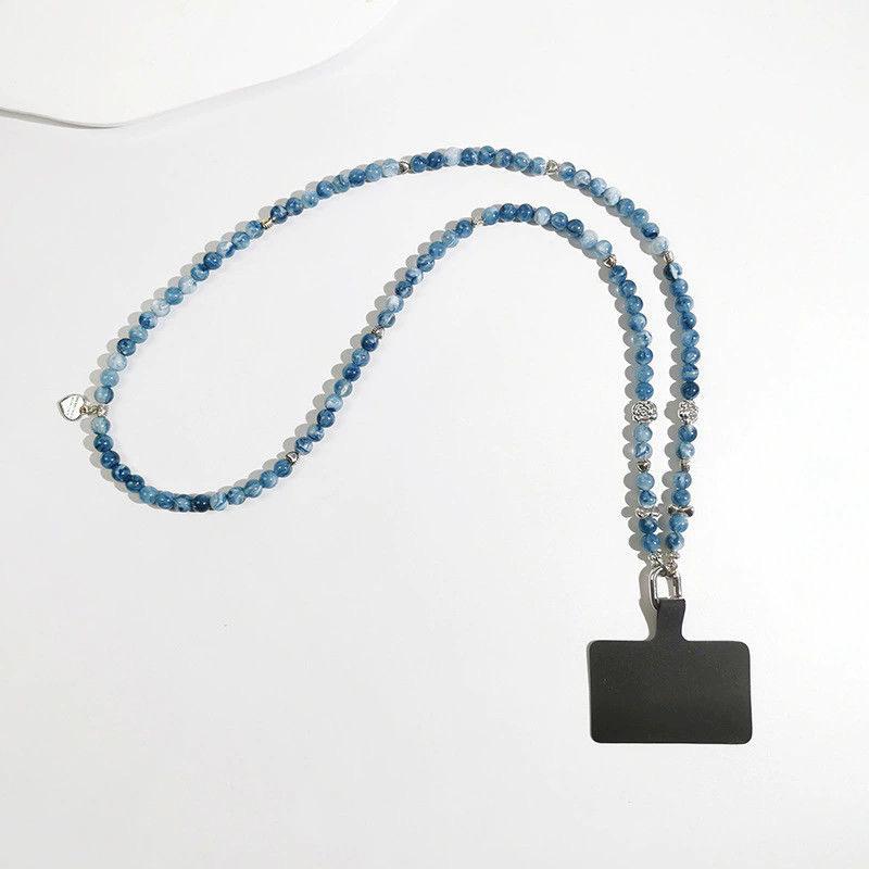 Damen Perlen-Handy-Anhänger Halskette und Lanyard