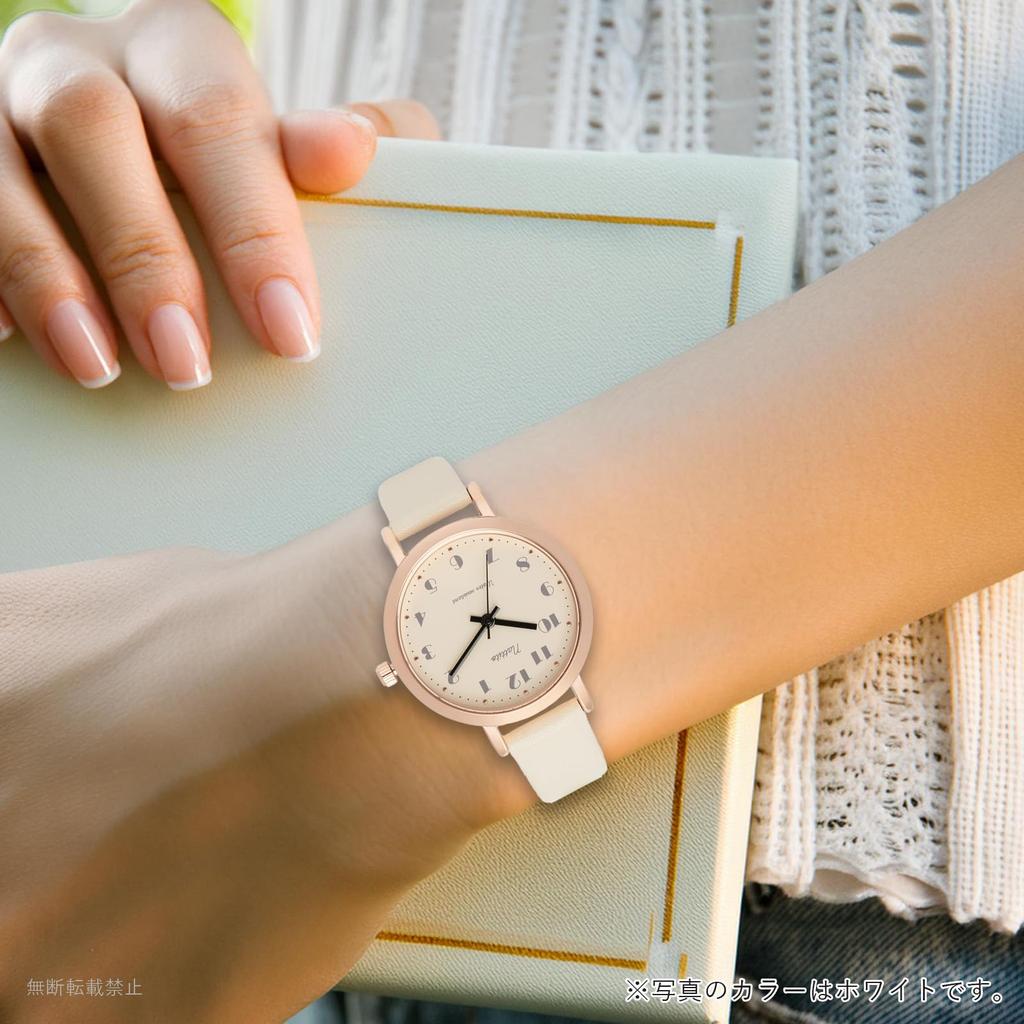 Fieldwork Analog Watch with Leather Waterproof Leather 10 ATM Water WP Cape Women's Strap, Strap, Resistance, Gray, ST302-2