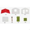 DIY Miniatures Simulation Houses for Micro Landscape Yard Building Model Table